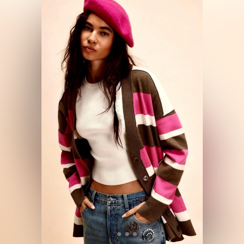 Free People League Of Her Own Cardigan NWT